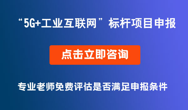 5G+工業(yè)互聯(lián)網(wǎng)標(biāo)桿項(xiàng)目申報(bào)