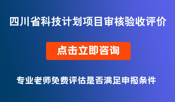 科技計劃項(xiàng)目審核驗(yàn)收評價