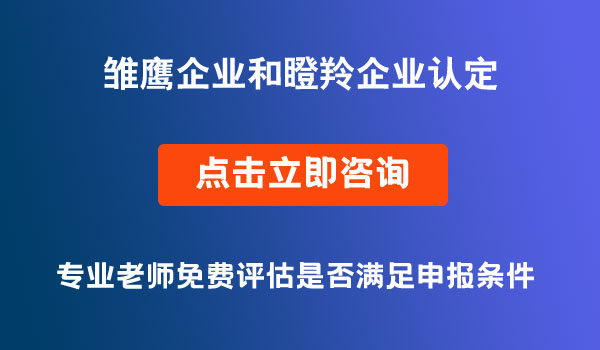 雛鷹企業(yè)和瞪羚企業(yè)認定