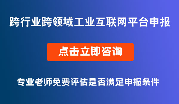 工業(yè)互聯(lián)網(wǎng)平臺申報