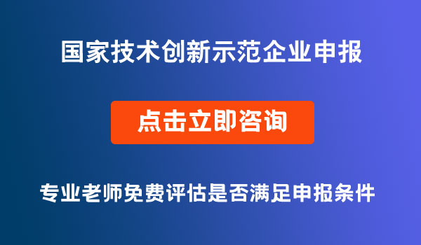 國(guó)家技術(shù)創(chuàng)新示范企業(yè)申報(bào)