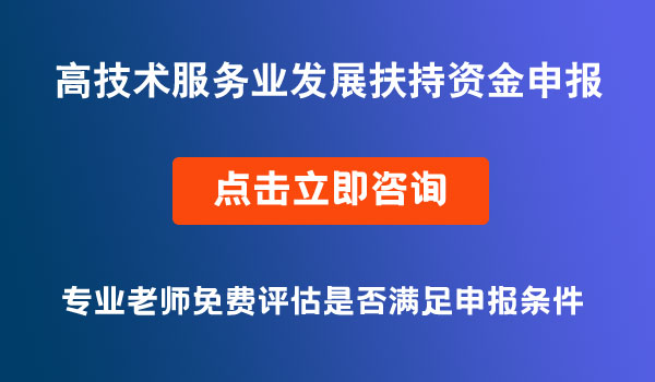 服務(wù)業(yè)發(fā)展扶持資金申報(bào)
