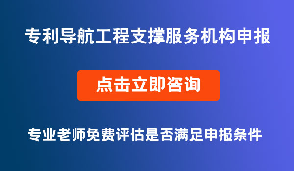 專利導(dǎo)航工程支撐服務(wù)機構(gòu)