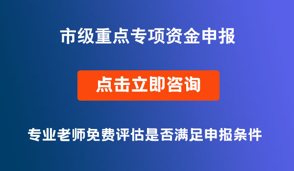 市級重點專項資金