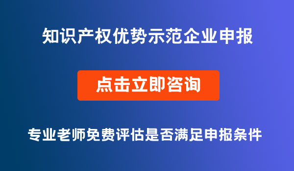 知識產(chǎn)權(quán)優(yōu)勢示范企業(yè)申報