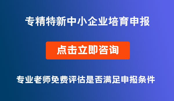 專精特新中小企業(yè)培育