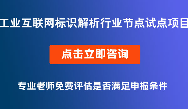 工業(yè)互聯(lián)網(wǎng)標(biāo)識(shí)解析行業(yè)節(jié)點(diǎn)試點(diǎn)項(xiàng)目入庫(kù)