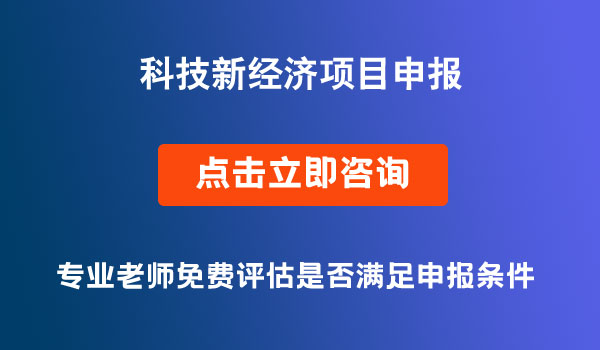 科技新經(jīng)濟項目申報