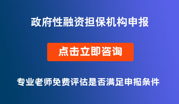 政府性融資擔(dān)保機構(gòu)申報